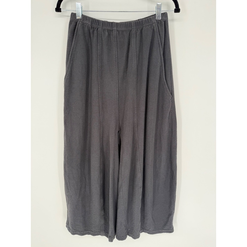 ELEVEN STITCH HOBO PANT CHARCOAL GREY SMALL 100% COTTON USA MADE BOHO